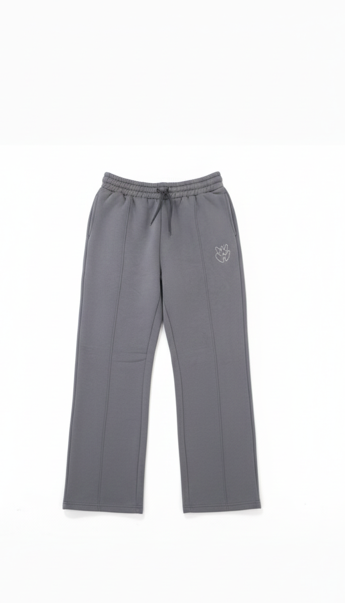 Signature Embroidered Boxer Sweatpants In Grey