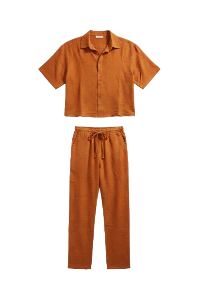 Men Amber Linen Set