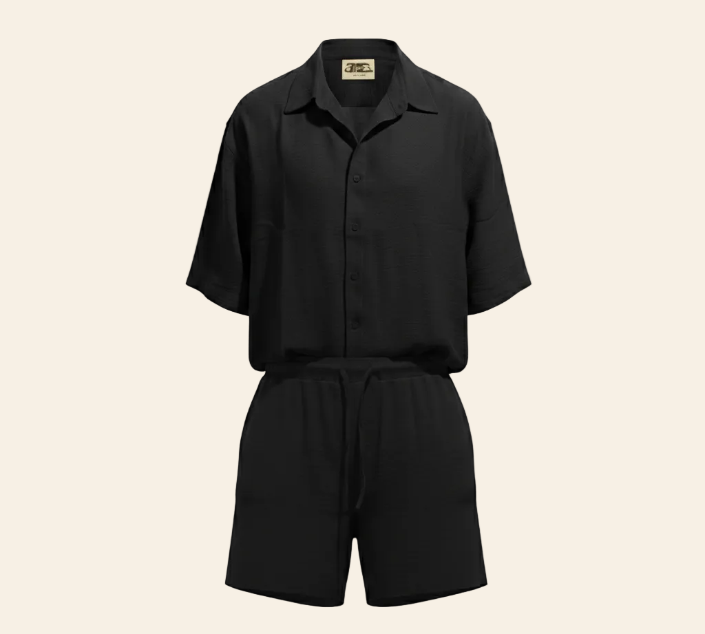Women Shorts Shadow Linen Set